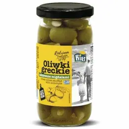 Oliwki Greckie Nadziewane Migdałami 350 g (200 g) - Kier