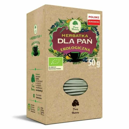 Herbatka dla Pań Eko 50 g (25x 2 g) - Dary Natury