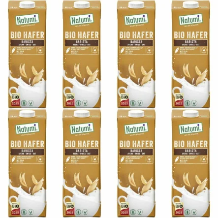 8 x Napój Owsiany z Soją Barista Bio 1 L  UHT - Natumi