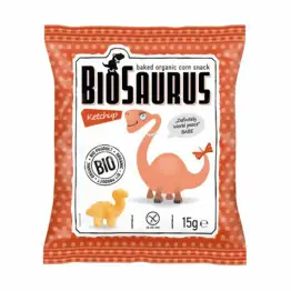 Chrupki Kukurydziane Dinozaury o Smaku Ketchupowym 15 g McLoyd - Przecena Krótka Data Minimalnej Trwałości