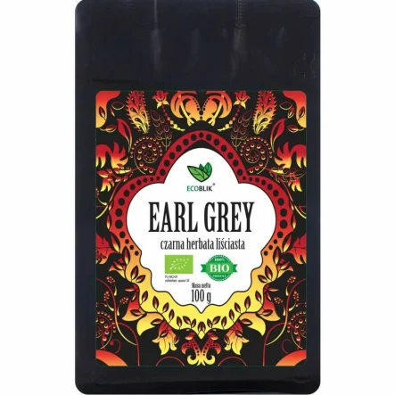 Herbata Czarna Liściasta Earl Grey EKO 100 g - EcoBlik