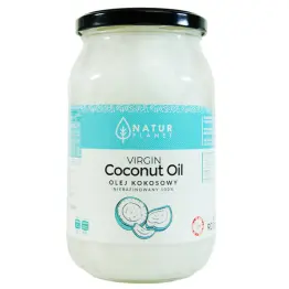 Olej Kokosowy Nierafinowany Virgin 100% Tłoczony na Zimno 900 ml - Natur Planet