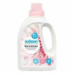 Płyn do Prania Wełny i Delikatnych Tkanin Bio 750 ml - Sodasan