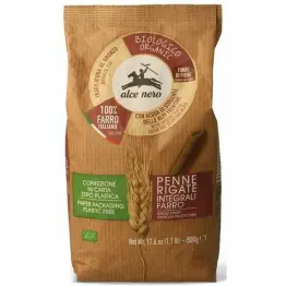 Makaron z Płaskurki Razowy Penne Bio 500 g - Alce Nero