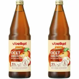 Zestaw 2 x Ocet Jabłkowy Niepasteryzowany Niefiltrowany Bio DEMETER 750 ml - Voelkel