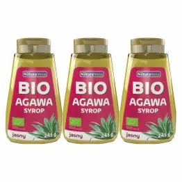 3 x Syrop z Agawy Jasny 245 g Bio -  NaturAveena