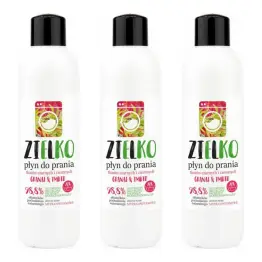 3 x ZIELKO Płyn do Prania Tkanin Czarnych i Ciemnych Granat & Imbir 1 l - Sylveco