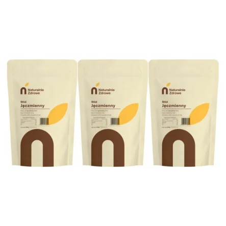 3 x Słód Jęczmienny Naturalny do Wypieków  500 g - Naturalnie Zdrowe