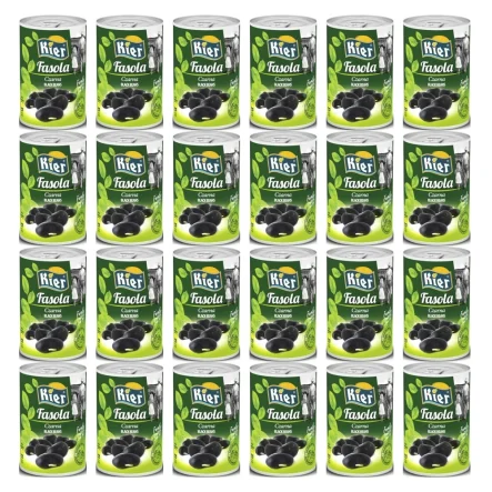 24 x Fasola Czarna 400 g (240 g) - Kier
