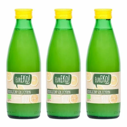 Zestaw 3 x Sok z Cytryn Bio - 250 ml Eureko