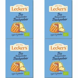 Zestaw 4 x Proszek do Pieczenia Bio 21 g - Leckers