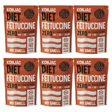 6 x Makaron Konjac Fettuccine 200 g - Diet Food