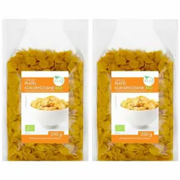Zestaw 2 x Płatki Kukurydziane Bio Bez Dodatku Cukru 200 g - BioLife