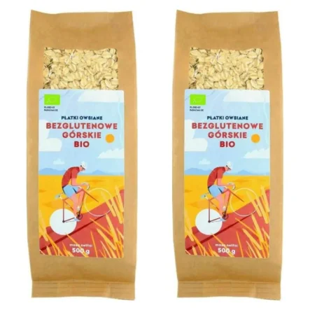 2 x Płatki Owsiane Górskie Bezglutenowe Bio 500 g - Simpatiko