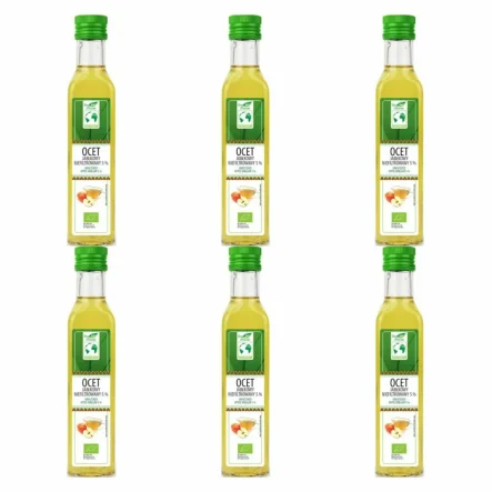 6 x Ocet Jabłkowy Niefiltrowany Bio 5% 250 ml - Bio Planet
