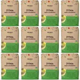 12 x Mąka Żytnia Chlebowa BIO 1 kg - Probio