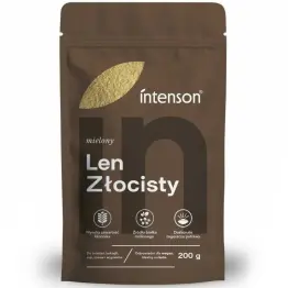 Len Mielony Odtłuszczony Złocisty 200 g - Intenson  Mielone Nasiona Lnu Siemię Lniane