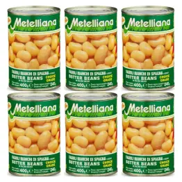 6 x Fasola Biała Hiszpańska „Jaś” 400 g (240 g) - Metelliana