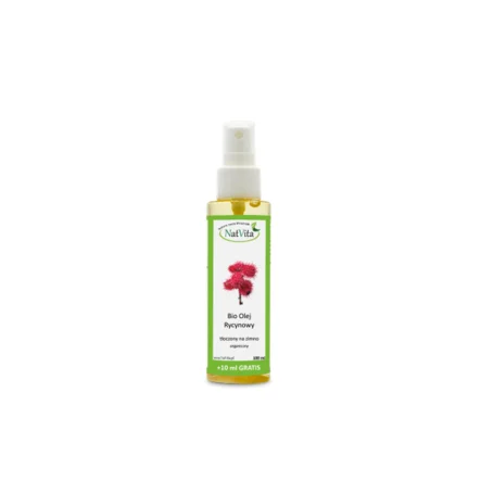 Olej Rycynowy Zimnotłoczony Bio 100 ml - Natvita