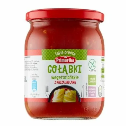 Gołąbki Wegetariańskie z Kaszą Jaglaną 480 g - Primavika