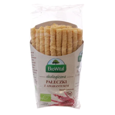 Pałeczki Amarantusowe Bezglutenowe Bio 50 g - Eko-Wital