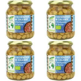 4 x Ciecierzyca w Zalewie w Słoiku Bio 350 g (230 g) - Bio Planet