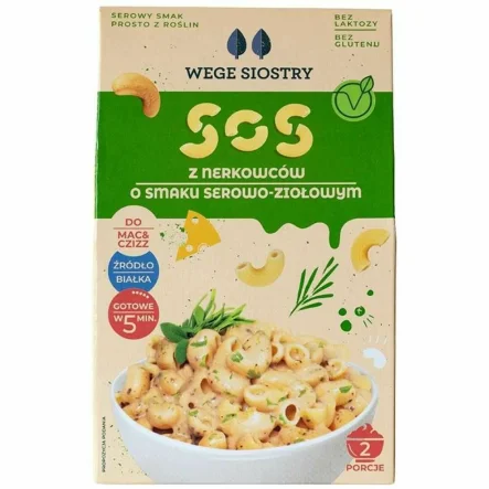 Sos z Nerkowców o Smaku Serowo - Ziołowym 40 g - Wege Siostry