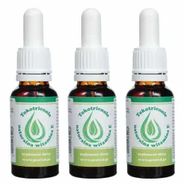 Zestaw 3 x Tokotrienole - Naturalna Witamina E w Kroplach 20 ml - Proved 