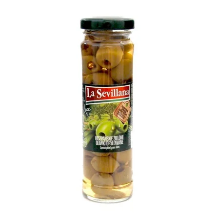 Hiszpańskie Zielone Oliwki Drylowane 156 ml (140 g/70 g) - La Sevillana