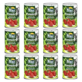 12 x Pomidory Obierane Całe 400 g - Kier