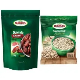 Zestaw Daktyle Suszone Bez Pestek 1 kg + Słonecznik Łuszczony 1 kg Targroch