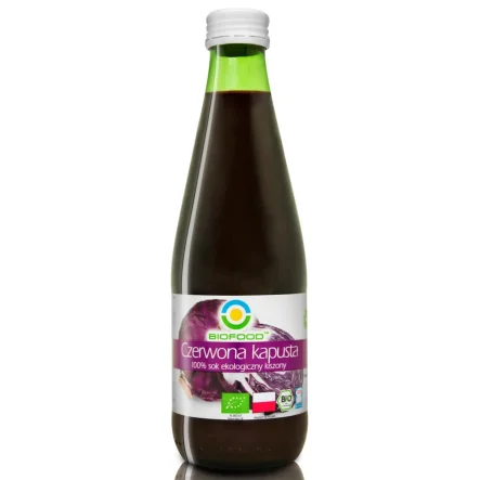 Sok z Czerwonej Kapusty Kiszonej Bio 300 ml Bio Food