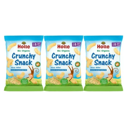 3 x Chrupki Jaglane Bezglutenowe Bio 25 g - Holle