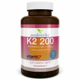 Witamina K2 MK-7  200 ug 120 Kapsułek - Medverita