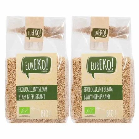 2 x Sezam Biały Niełuskany Bio 250 g - Eureko
