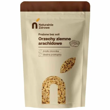 Orzechy Ziemne Prażone Bez Soli 250 g - Naturalnie Zdrowe