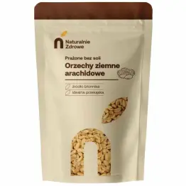 Orzechy Ziemne Prażone Bez Soli 250 g - Naturalnie Zdrowe