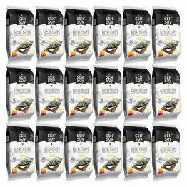 18 x Chipsy Nori Prażone Glony Przekąska Classic 4,5 g - Sen Soy