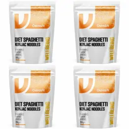 4 x Makaron Konjac Diet Spaghetti Konjac Noodles Keto Friendly 400 g (250 g) - OstroVit