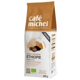 Kawa Ziarnista Arabica 100% Moka Guji Etiopia Bio 500 g - Cafe Michel