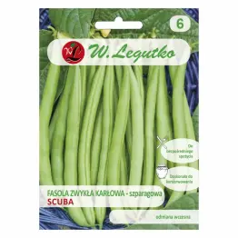 Fasola Zwykła Karłowa Szparagowa - Scuba Nasiona 50 g - Legutko