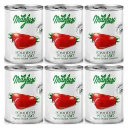 6 x Pomidory Bez Skórki Bio 400 g - Manfuso