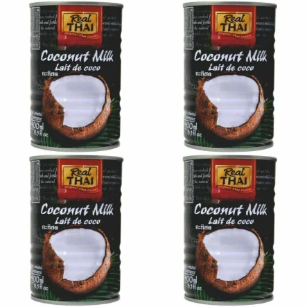 Mleczko Kokosowe 17-19% 400 ml Real Thai - Zestaw 4 x 400 ml