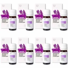Zestaw 8 x Naturalny Olejek Eteryczny Lawendowy 10 ml - Naturalne Aromaty