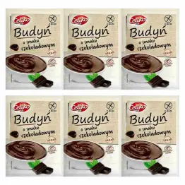6 x Budyń o Smaku Czekoladowym Bezglutenowy Bez Dodatku Cukru 40 g - Celiko