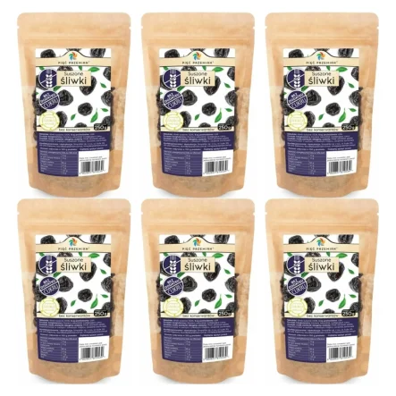6 x Śliwki Suszone Bez Dodatku Cukru 250 g - Simpatiko