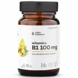 Witamina B1 100 mg 60 Kapsułek - Aura Herbals