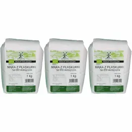 3 x Mąka z Płaskurki Typ 650 BIO 1 kg - Młyn Kopytowa