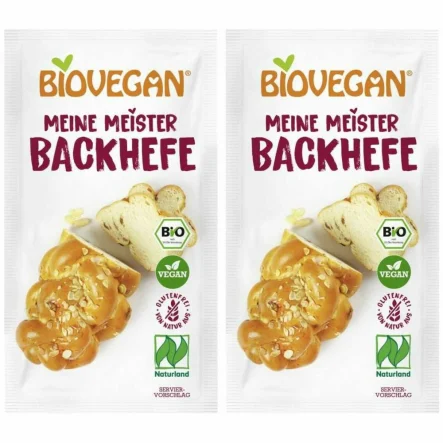 2 x Drożdże Piekarskie Suszone Bezglutenowe Bio 7 g BioVegan