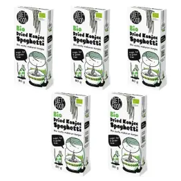 5 x Makaron Konjac Suchy Bio Spaghetti 80 g - Diet-Food